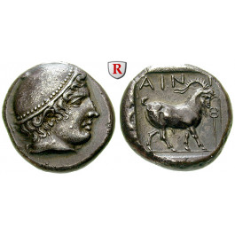 Thrakien, Ainos, Tetradrachme um 412-409 v.Chr., vz+
