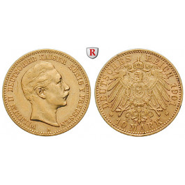 Deutsches Kaiserreich, Preussen, Wilhelm II., 10 Mark 1901, A, ss/vz, J. 251