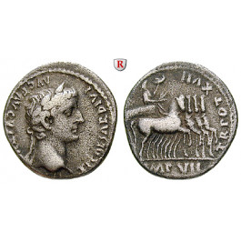 Römische Kaiserzeit, Tiberius, Denar 15-17, ss