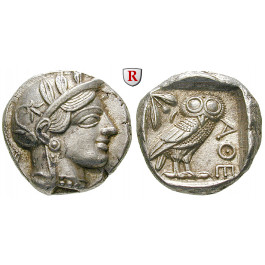 Attika, Athen, Tetradrachme 2. Hälfte 5.Jh. v.Chr., vz