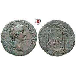 Römische Kaiserzeit, Tiberius, As 13-14 (noch unter Augustus), vz