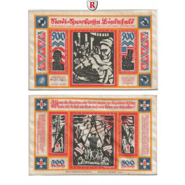 Notgeld der besonderen Art, Bielefeld, 500 Mark 21.10.1922, I