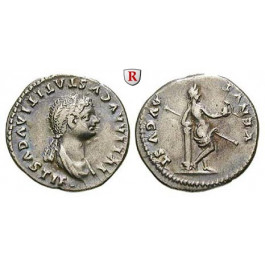Römische Kaiserzeit, Julia Titi, Tochter des Titus, Denar 80-81, ss+