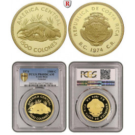 Costa Rica, 1500 Colones 1974, 30,1 g fein, PP
