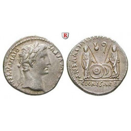 Römische Kaiserzeit, Augustus, Denar 2 v.-4 n.Chr., f.vz