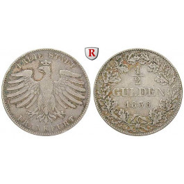Frankfurt, Stadt, 1/2 Gulden 1838, f.ss