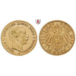 Deutsches Kaiserreich, Preussen, Wilhelm II., 10 Mark 1893, A, ss, J. 251