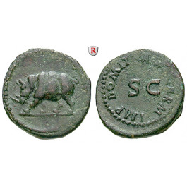 Römische Kaiserzeit, Domitianus, Quadrans, ss+