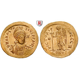 Byzanz, Anastasius I., Solidus 491-498, vz-st