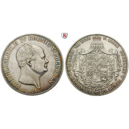 Brandenburg-Preussen, Königreich Preussen, Friedrich Wilhelm IV., Vereinsdoppeltaler 1855, ss+