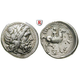 Makedonien, Königreich, Philipp II., Tetradrachme 355-348 v.Chr., ss+