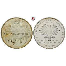 Bundesrepublik Deutschland, 20 Euro 2019, 100 Jahre Frauenwahlrecht, bfr.