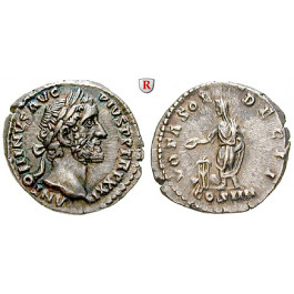 Römische Kaiserzeit, Antoninus Pius, Denar 157-158, ss-vz