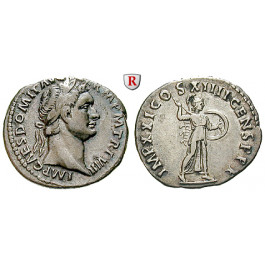 Römische Kaiserzeit, Domitianus, Denar 88-89, ss+