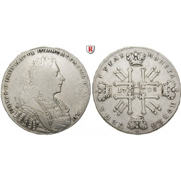 Russland, Peter II., Rubel 1728, f.ss