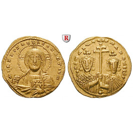 Byzanz, Constantinus VII. und Romanus II., Solidus 950-955, vz