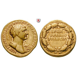 Römische Kaiserzeit, Traianus, Aureus 107, ss+