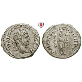 Römische Kaiserzeit, Caracalla, Denar 215, ss-vz