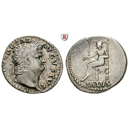 Römische Kaiserzeit, Nero, Denar 66-67, ss-vz