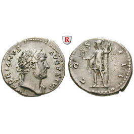 Römische Kaiserzeit, Hadrianus, Denar 125-128, ss-vz