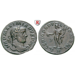 Römische Kaiserzeit, Maximianus Herculius, Follis 295, vz