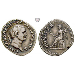 Römische Kaiserzeit, Vespasianus, Denar 69-71, ss-vz