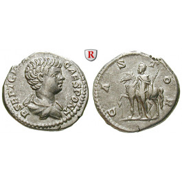 Römische Kaiserzeit, Geta, Caesar, Denar 204, vz/ss-vz