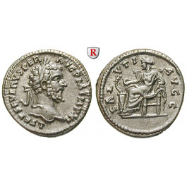 Römische Kaiserzeit, Septimius Severus, Denar 198, vz+