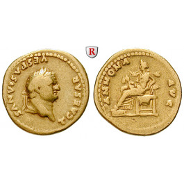 Römische Kaiserzeit, Titus, Caesar, Aureus 78-79, ss