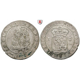 Niederländisch Ostindien, Batavische Republik, Gulden 1802, vz