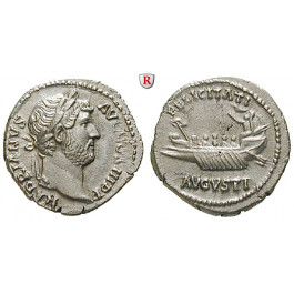 Römische Kaiserzeit, Hadrianus, Denar 134-138, vz