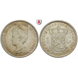 Niederlande, Königreich, Wilhelmina I., Gulden 1916, vz