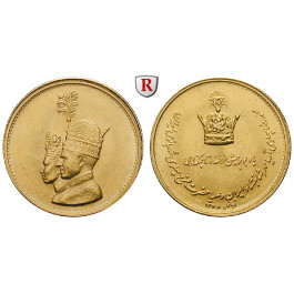 Iran, Mohammed Riza Pahlevi, Goldmedaille 1971, 9,36 g fein, vz