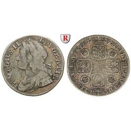 Grossbritannien, George II., Shilling 1739, s-ss