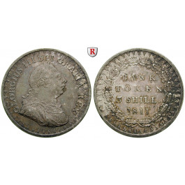 Grossbritannien, George III., 3 Shillings 1811, f.vz