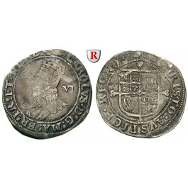 Grossbritannien, Charles I., Sixpence, ss