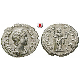 Römische Kaiserzeit, Julia Mamaea, Mutter des Severus Alexander, Denar 231, ss-vz