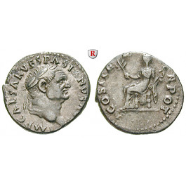 Römische Kaiserzeit, Vespasianus, Denar 69-71, ss-vz/ss