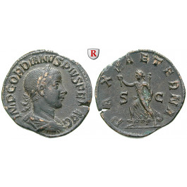 Römische Kaiserzeit, Gordianus III., Sesterz 240, ss-vz/vz