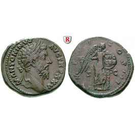 Römische Kaiserzeit, Marcus Aurelius, Sesterz 170-171, ss-vz/ss