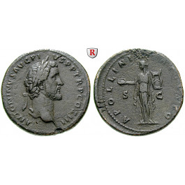 Römische Kaiserzeit, Antoninus Pius, Sesterz 142, f.vz