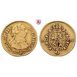 Spanien, Carlos III., 1/2 Escudo 1787, ss