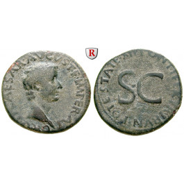 Römische Kaiserzeit, Tiberius, As 8-10 (unter Augustus), ss