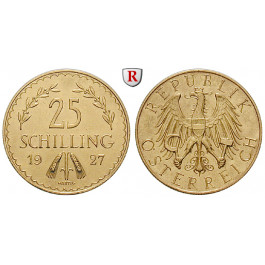 Österreich, 1. Republik, 25 Schilling 1927, 5,29 g fein, vz