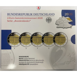 Bundesrepublik Deutschland, 2 Euro 2020, Schloss Sanssouci, A-J, PP