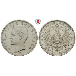 Deutsches Kaiserreich, Bayern, Otto, 2 Mark 1902, D, vz/vz-st, J. 45