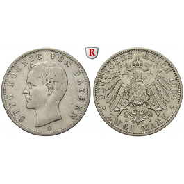 Deutsches Kaiserreich, Bayern, Otto, 2 Mark 1904, D, ss, J. 45
