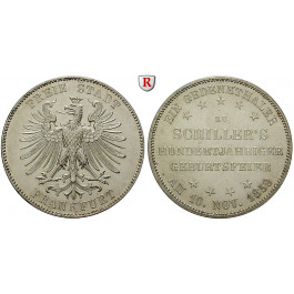 Frankfurt, Stadt, Vereinstaler 1859, vz-st