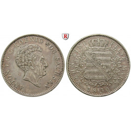 Sachsen, Königreich Sachsen, Anton, Konventionstaler 1830, ss-vz