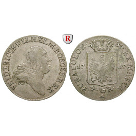 Brandenburg-Preussen, Königreich Preussen, Friedrich Wilhelm II., 4 Groschen 1797, ss+